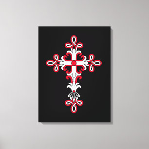 Christelijk kruisje canvas afdruk