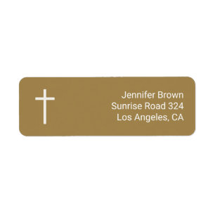Christelijk kruisje   Goud Etiket
