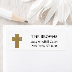 Christelijk kruisje   Goud Etiket