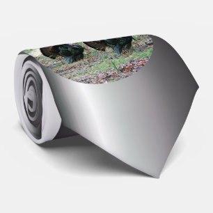 Christelijk kruisje in blauw licht stropdas