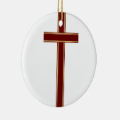 Christelijk kruisje keramisch ornament (Rechts)