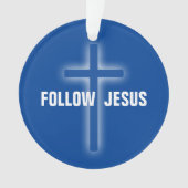 Christelijk kruisje ornament (voorkant)