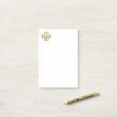 Christelijk kruisje post-it® notes (Op bureau)