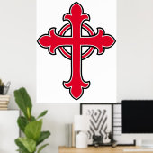 Christelijk kruisje poster (Thuiskantoor)