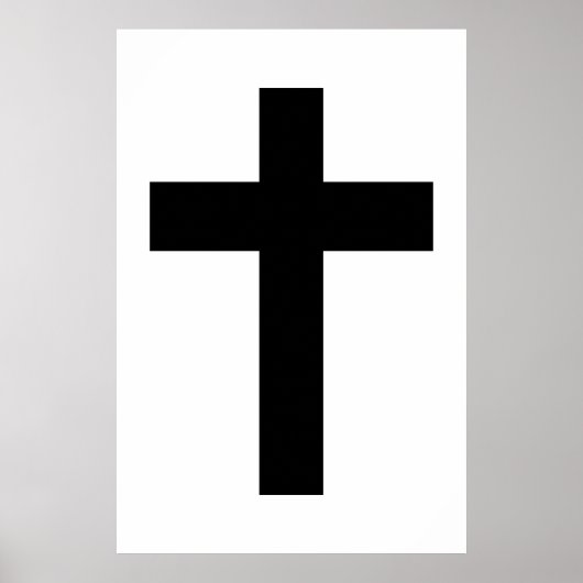 Christelijk kruisje poster (Voorkant)