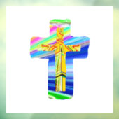 Christelijk kruisje raamsticker (Vel 3)