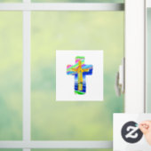Christelijk kruisje raamsticker (Huis)