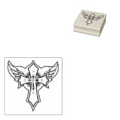 Christelijk kruisje 	rubberstempel (Gestempeld)