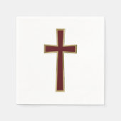 Christelijk kruisje servet (Voorkant)