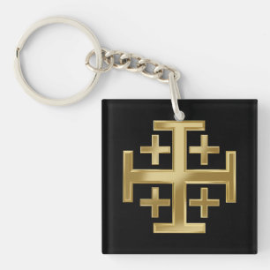 Christelijk kruisje sleutelhanger