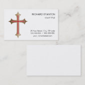 Christelijk kruisje visitekaartje (Voorkant / Achterkant)