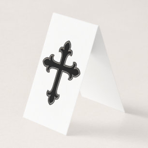 Christelijk kruisje visitekaartjes