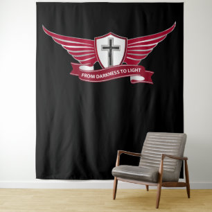 Christelijk kruisje wandkleed