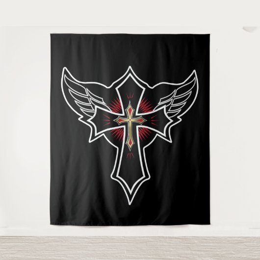 Christelijk kruisje wandkleed (Voorkant)