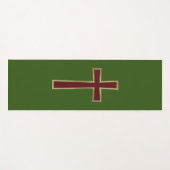 Christelijk kruisje yogamat (Voorkant (horizontaal))