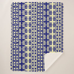 Christelijk kruispatroon 2 sherpa deken