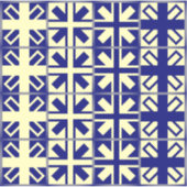 Christelijk kruispatroon 2 sticker (Voorkant)