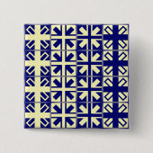 Christelijk kruispatroon 2 vierkante button 5,1 cm (Voorkant)