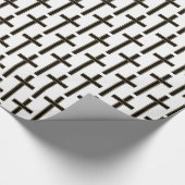 Christelijk kruispatroon cadeaupapier (Hoek)