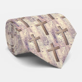 Christelijk kruispatroon stropdas (Opgerold)