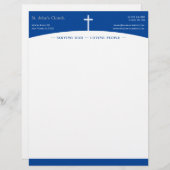 Christelijk kruissymbool briefhoofd (Voorkant / Achterkant)