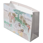 Christelijk kunstwerk de goede Samaritaan Groot Cadeauzakje (Achterkant Gekanteld)