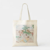 Christelijk kunstwerk de goede Samaritaan Tote Bag (Achterkant)