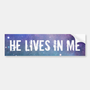 Christelijk leeft hij in mij bumpersticker