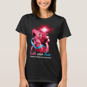 Christelijk Leeuw Kruis Geloof Over Angst Zwangers T-shirt