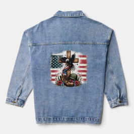 Christelijk leger denim jacket