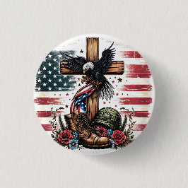 Christelijk leger ronde button 3,2 cm