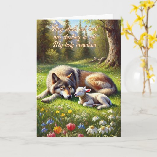 Christelijk Loofhuttenfeest Kaart (Gele Bloem)