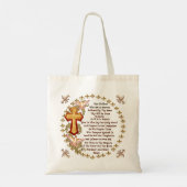 Christelijk Lords Prayer Tote Bag (Achterkant)