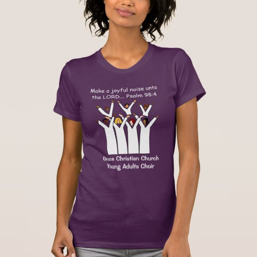 Christelijk maak een vrolijk lawaai t-shirt (Voorkant)