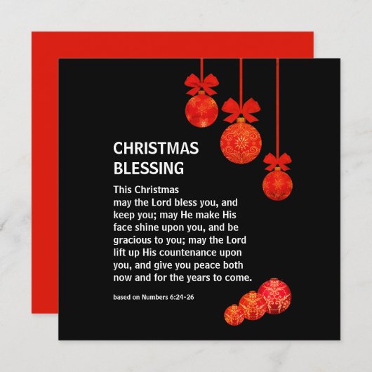 Christelijk MAG HET LORD ZWART DAT JE Kerstmis HEB Feestdagenkaart (Voorkant / Achterkant)