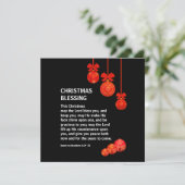 Christelijk MAG HET LORD ZWART DAT JE Kerstmis HEB Feestdagenkaart (Staand voorkant)