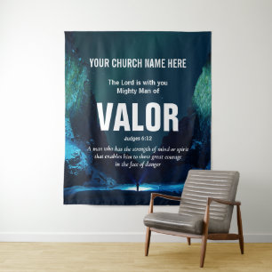 Christelijk MAN van VALOR Church Wall Art Wandkleed