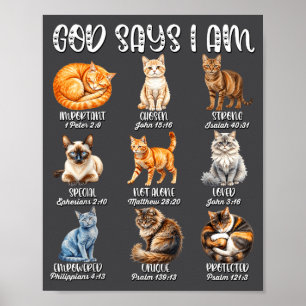 Christelijk meisje God zegt dat ik een kat ben Jez Poster