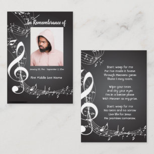 Christelijk Memorabilia Muzieknotities Visitekaartje