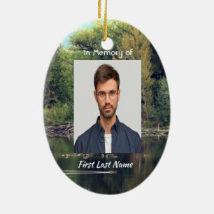 Christelijk Memorial Keepsake Lake Pond Park Ducks Keramisch Ornament