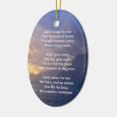 Christelijk Memorial Keepsake Zee Sky Cloud Island Keramisch Ornament (Links)