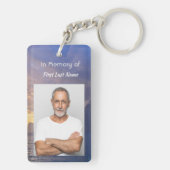 Christelijk Memorial Keepsake Zee Sky Cloud Island Sleutelhanger (achterkant)
