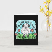 Christelijk mijn schaap hoor mijn stem en volg me  kaart (Gele Bloem)