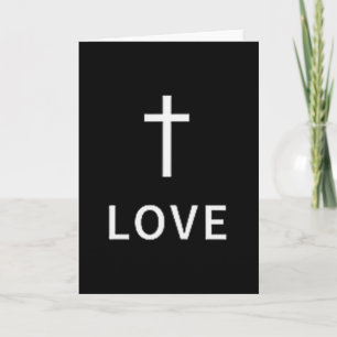 Christelijk Minimaal Kruis Liefde Subtiele Religie Kaart