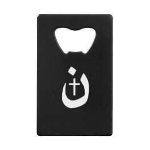 Christelijk Nazarene Cross Spiritueel Kredietkaart Flessenopener