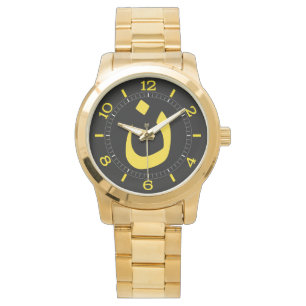 Christelijk Nazarene Spiritueel Symbool in gele Wi Horloge