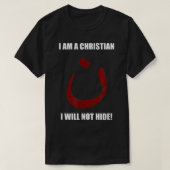 Christelijk Nazarene Symbool Im dat T Shirt niet v (Design voorkant)