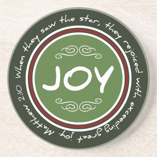 Christelijk Onderzetter met kerstcadeautjes Bijbel (Voorkant)