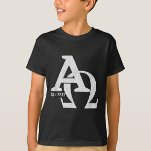Christelijk ontwerp - Alpha en Omega De Griekse Le T-shirt