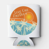 Christelijk ontwerp 'Liefde voor elkaar' Blikjeskoeler (Achterkant)